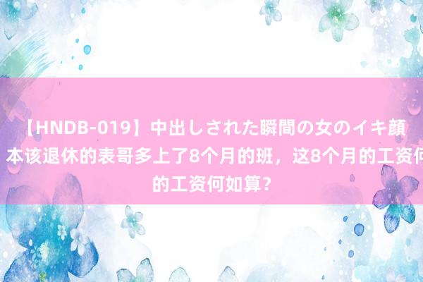 【HNDB-019】中出しされた瞬間の女のイキ顔 蹊跷：本该退休的表哥多上了8个月的班，这8个月的工资何如算？