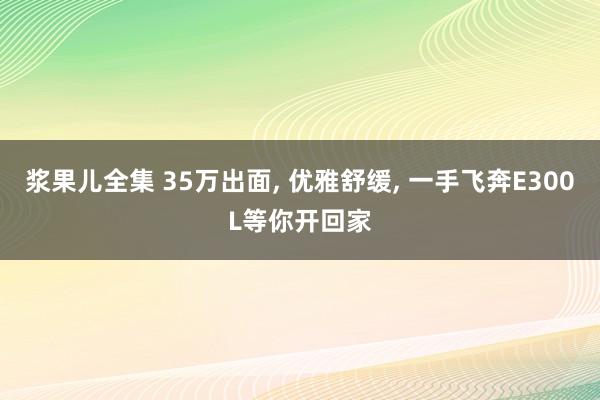 浆果儿全集 35万出面， 优雅舒缓， 一手飞奔E300L等你开回家